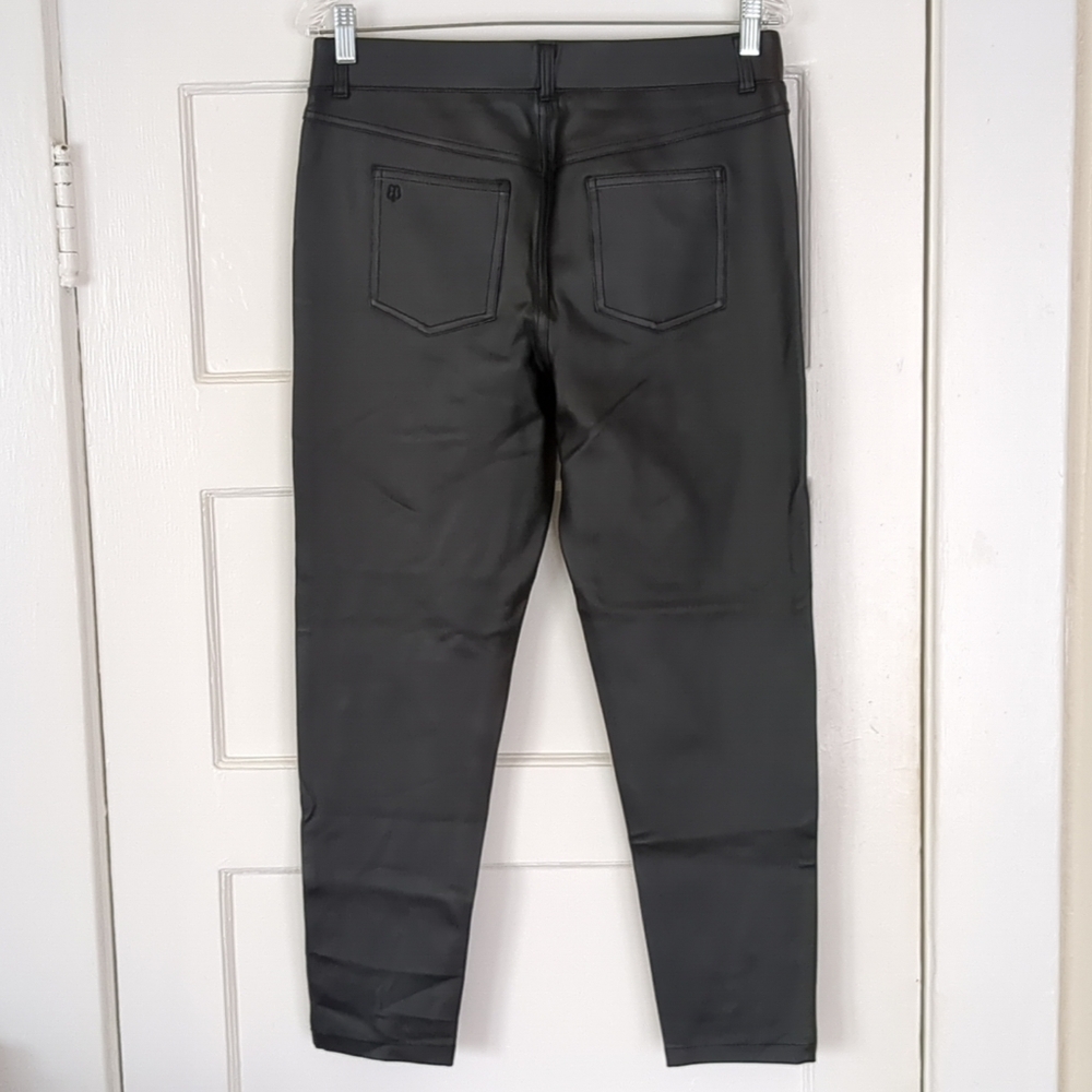 Betabrand Faux Leather Pants Medium Black 31X25 - Picture 13 of 14